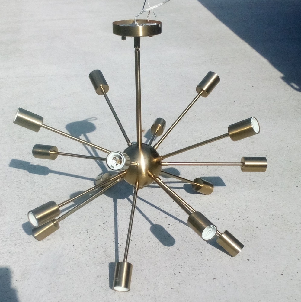 Janesville 15 light polished gold chandelier